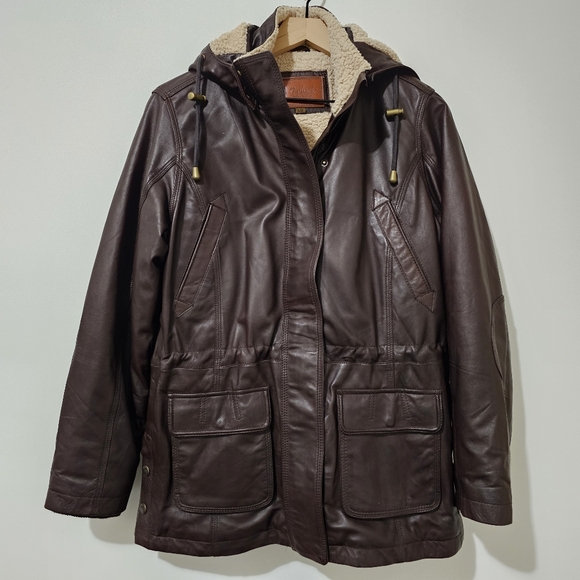 Outback Trading Company Brown Mackay Leather Jacket - Picture 1 of 16
